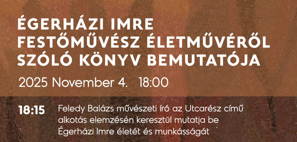 Égerházi Imre könyvbemutató 2025. november 4., Debrecen Modem