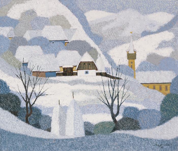 Transylvanian winter landscape