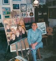 In a studio in Mogyoróska, 1994