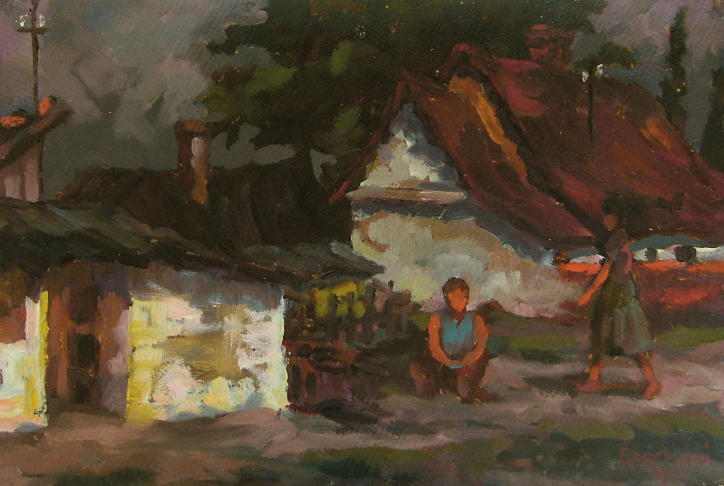 Olajütői hangulat