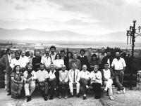 A gyergyószárhegyi Barátság alkotótábor résztvevői, 1990