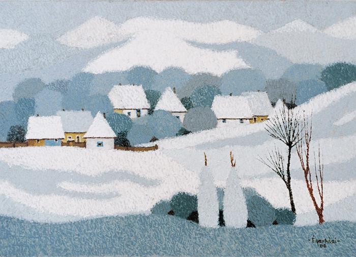 Téli erdélyi táj
