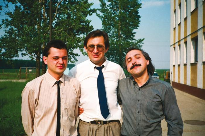Three sons of Imre Égerházi, in Debrecen, 1986