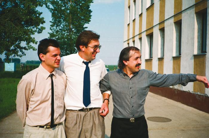 Three sons of Imre Égerházi, in Debrecen, 1986