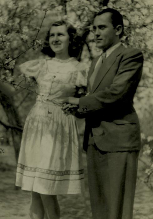 Égerházi Imre és felesége Palotai Éva, 1948