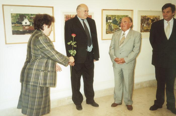 Égerházi Imre festőművész 75 éves jubileumi kiállítása, Keszthely, 2000