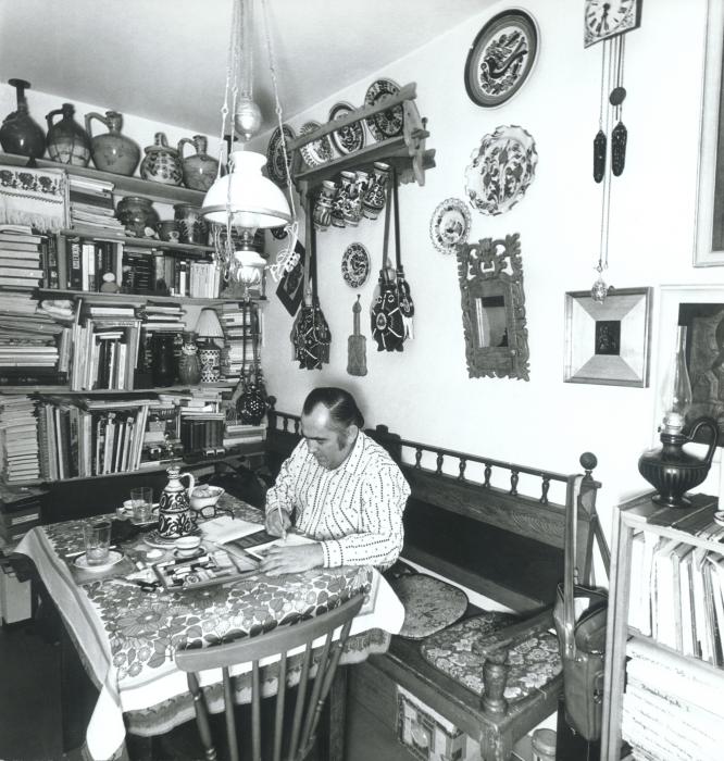 In the studio in Füredi street (2), 1977