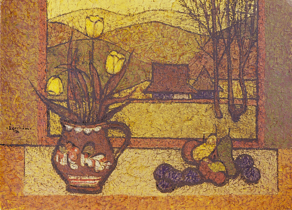 Tulipános csendélet