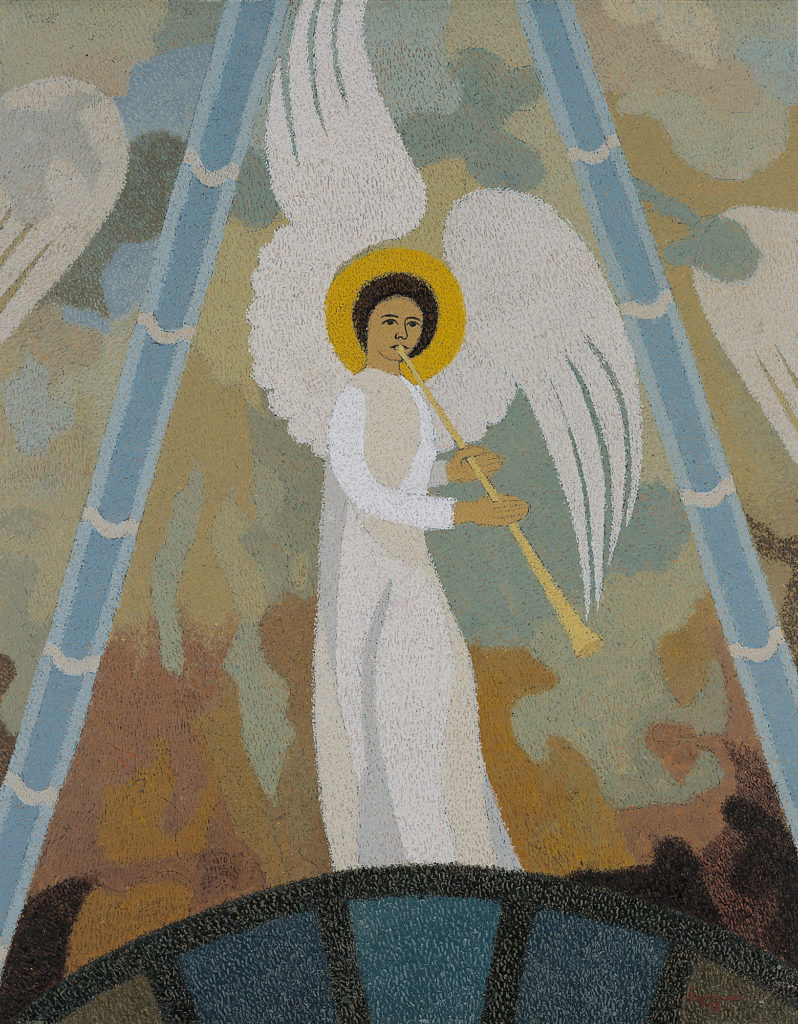 Harsonás angyal St. Michelben